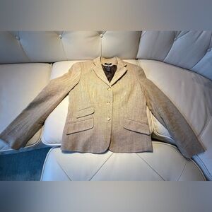 Chaps Beige Women's Blazer Jacket